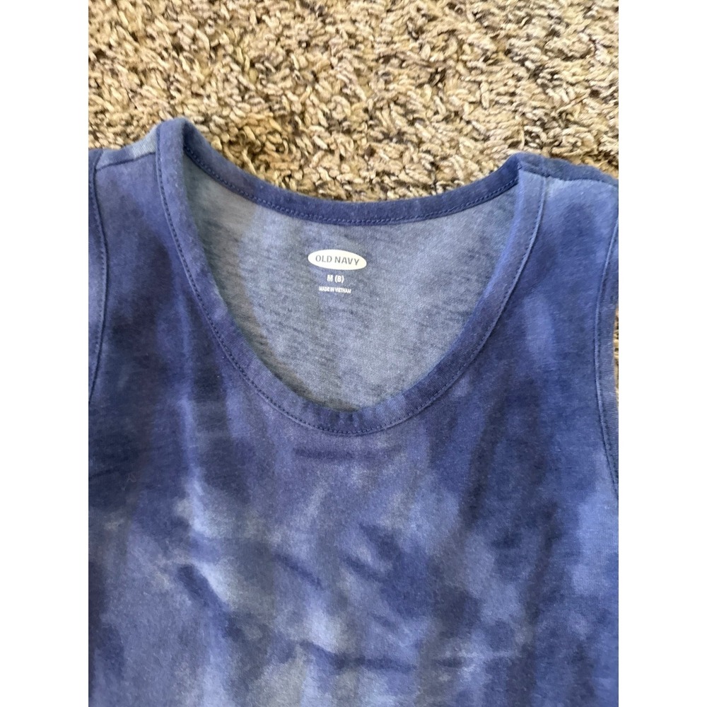 Old Navy Boys Blue Tie Dye Tank Top Size Medium (8) - Picture 2 of 5
